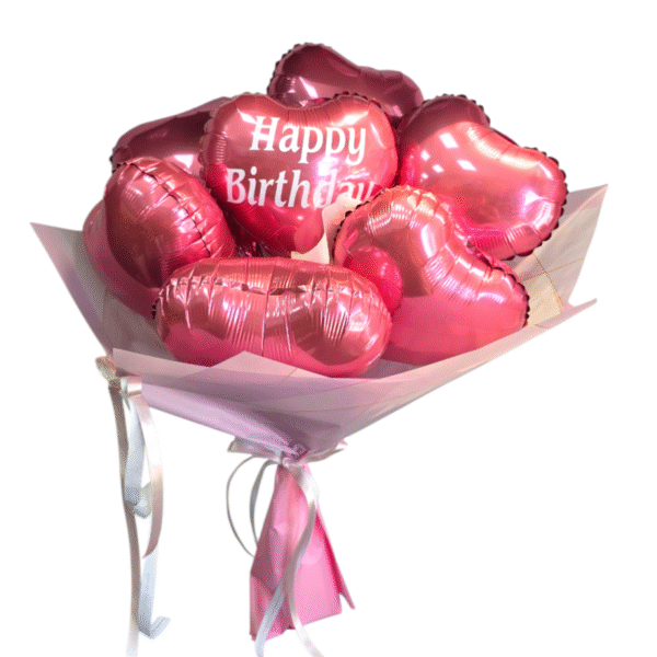 זר בלונים "happy birthday"