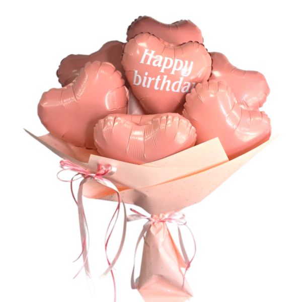 זר בלונים"happy birthday"
